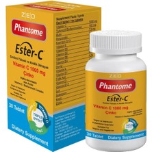 Phantome Ester-C Vitamin C 1000 Mg Çinko Vitamin D 30 Tablet