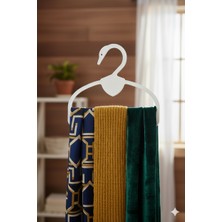 10’lu Kuğu Model Şal Eşarp Askısı – Beyaz, Siyah, Şeffaf Renk Seçenekli Plastik Set