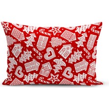 Yılbaşı Serisi Çift Tarafı Dijital Baskılı Kırlent Kılıfı (Christmas Noel Cushion Cover)