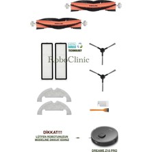 Dreame Bot Z10 Pro Yedek Ana Fırça, Yan Fırça, Hepa Filtre, Mop - 10 Parça