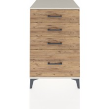 Kronos Komodin 4 Çekmeceli 60X59X96 Aytaşı-Çam