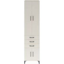 Hyperion Dolap 4 Raflı 3 Çekmeceli 4 Kapaklı 60X44X243 Aytaşı-Aytaşı