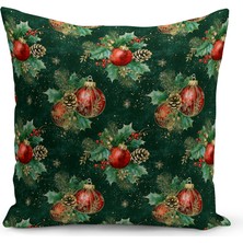 Yılbaşı Serisi Çift Tarafı Dijital Baskılı Kırlent Kılıfı (Christmas Noel Cushion Cover)