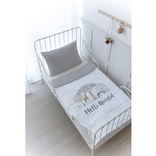 Organik Baskılı Bebek (100X150 Cm) Yorgan Seti  - Iconic Serisi - Safari