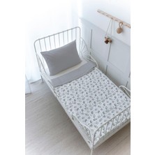 Organik Baskılı Montessori (100X200 Cm) Yorgan Seti  - Iconic Serisi - Okaliptus