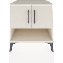 Kronos Komodin 2 Raflı 2 Kapaklı 60X59X64 Aytaşı-Aytaşı