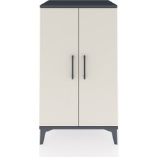Hyperion Komodin 2 Kapaklı 60X44X106 Antrasit-Aytaşı
