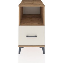Kronos Komodin Tek Raflı Tek Çekmeceli 44X59X80 Çam-Aytaşı