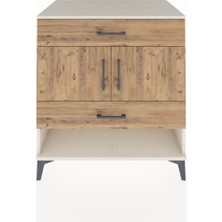 Kronos Şifonyer 2 Raflı 2 Çekmeceli 2 Kapaklı 88X59X96 Aytaşı-Çam