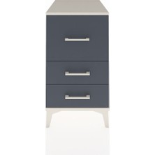 Kronos Komodin 3 Çekmeceli 44X59X80 Aytaşı-Antrasit