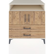 Kronos Şifonyer 3 Raflı 2 Çekmeceli 2 Kapaklı 88X59X96 Aytaşı-Çam