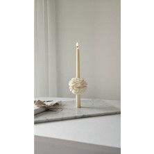 Gül Motifli Şamdan Mum 1 Adet