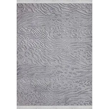 Aren Halı Cavuzzi Modern Gri Loop ve Polyester Kaydırmaz Taban Makine Halısı