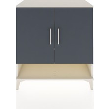 Hyperion Şifonyer 3 Raflı 2 Kapaklı 88X44X96 Aytaşı-Antrasit