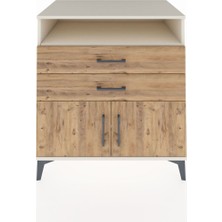 Kronos Şifonyer 2 Raflı 2 Çekmeceli 2 Kapaklı 88X59X96 Aytaşı-Çam