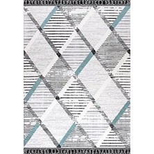 Aren Halı Trevico Geometrik Gri Polyester Loop ve Sisal Iplikli Makine Halısı