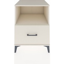 Kronos Komodin Tek Raflı Tek Çekmeceli 60X59X80 Aytaşı-Aytaşı