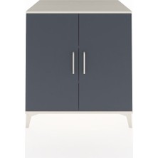Kronos Şifonyer 2 Raflı 2 Kapaklı 88X59X96 Aytaşı-Antrasit
