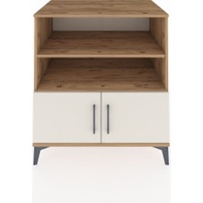 Kronos Şifonyer 3 Raflı 2 Kapaklı 88X59X96 Çam-Aytaşı