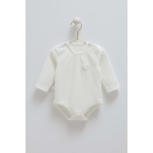Tıny Lace Kalp Detaylı Çıtçıtlı Body  - Caramell  - BK1913 - Ekru - 6 - 9 Ay - BK1913-EKRU-6 - 9 Ay Ekru