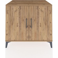 Kronos Şifonyer Tek Raflı 2 Kapaklı 88X59X80 Çam-Çam