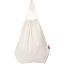 Baghashtag Baskısız Ham Bez Büzgülü Sırt Bez Çantası