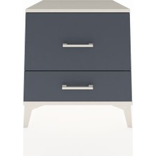 Kronos Komodin 2 Çekmeceli 60X59X64 Aytaşı-Antrasit
