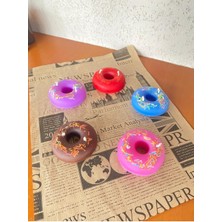 5 Adet Donat Mum - Donut  Mum Çikolata,çilek,vanilya,şeftali,mango Kokulu Mum
