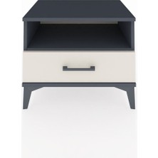 Hyperion Komodin Tek Raflı Tek Çekmeceli 60X44X48 Antrasit-Aytaşı