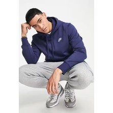 Nike Clup Fleece Pullover Bb Hoodie Şardonlu Erkek Lacivert Sweatshrit