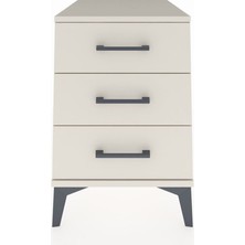 Kronos Komodin 3 Çekmeceli 44X59X64 Aytaşı-Aytaşı