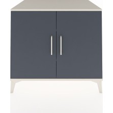 Kronos Şifonyer 2 Raflı 2 Kapaklı 88X59X80 Aytaşı-Antrasit