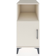 Kronos Komodin 2 Raflı Tek Kapaklı 44X59X96 Aytaşı-Aytaşı