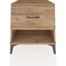 Kronos Komodin Tek Çekmeceli 60X59X64 Çam-Çam