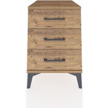 Kronos Komodin 3 Çekmeceli 44X59X64 Çam-Çam