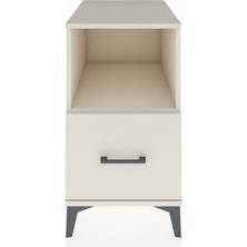 Kronos Komodin Tek Raflı Tek Çekmeceli 44X59X80 Aytaşı-Aytaşı