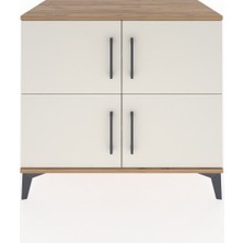 Hyperion Şifonyer 4 Raflı 4 Kapaklı 88X44X80 Çam-Aytaşı
