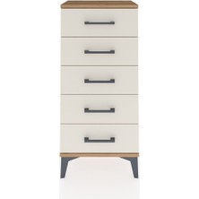 Arges Komodin 5 Çekmeceli 44X30X96 Çam-Aytaşı