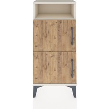 Arges Komodin Tek Raflı 2 Kapaklı 44X30X96 Aytaşı-Çam