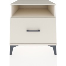 Kronos Komodin Tek Raflı Tek Çekmeceli 60X59X64 Aytaşı-Aytaşı