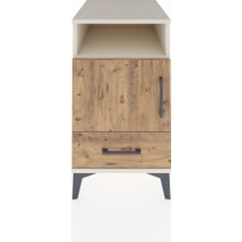 Kronos Komodin 3 Raflı Tek Çekmeceli Tek Kapaklı 44X59X80 Aytaşı-Çam