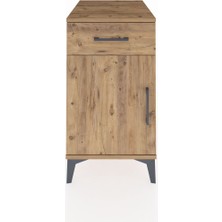 Kronos Komodin Tek Raflı Tek Çekmeceli Tek Kapaklı 44X59X80 Çam-Çam