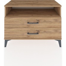 Hyperion Şifonyer Tek Raflı 2 Çekmeceli 88X44X64 Çam-Çam