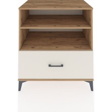 Kronos Şifonyer 2 Raflı Tek Çekmeceli 88X59X96 Çam-Aytaşı
