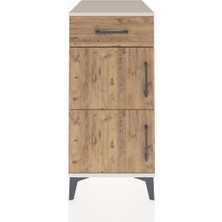 Kronos Komodin Tek Raflı Tek Çekmeceli 2 Kapaklı 44X59X96 Aytaşı-Çam