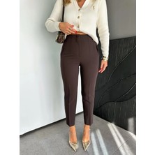 Zr Model Orijinal Marka Fileto Detaylı Kumaş Pantolon Dar Paça Pantolon