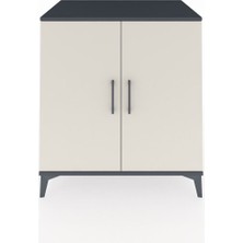 Kronos Şifonyer 2 Kapaklı 88X59X96 Antrasit-Aytaşı