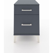 Kronos Komodin Tek Çekmeceli 44X59X64 Antrasit-Antrasit