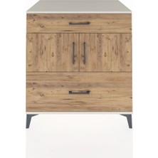 Kronos Şifonyer 2 Raflı 2 Çekmeceli 2 Kapaklı 88X59X96 Aytaşı-Çam