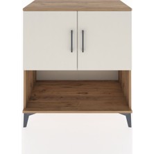 Hyperion Şifonyer 3 Raflı 2 Kapaklı 88X44X96 Çam-Aytaşı